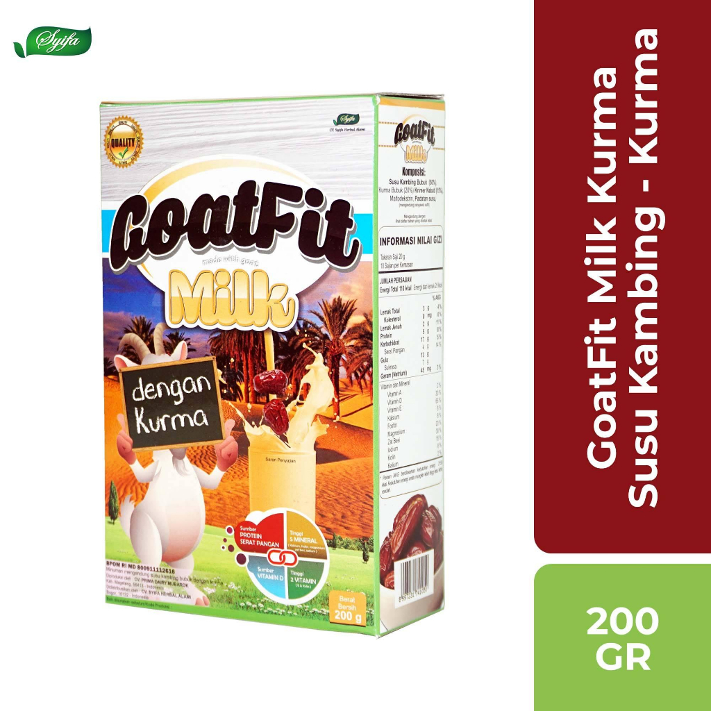 

Susu Etawa Goatfit Extra Kurma 200g Manis