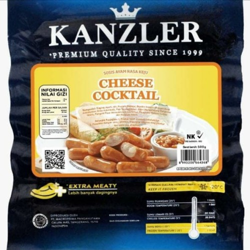 

Kanzler Sosis Cheese Cocktail 500gram