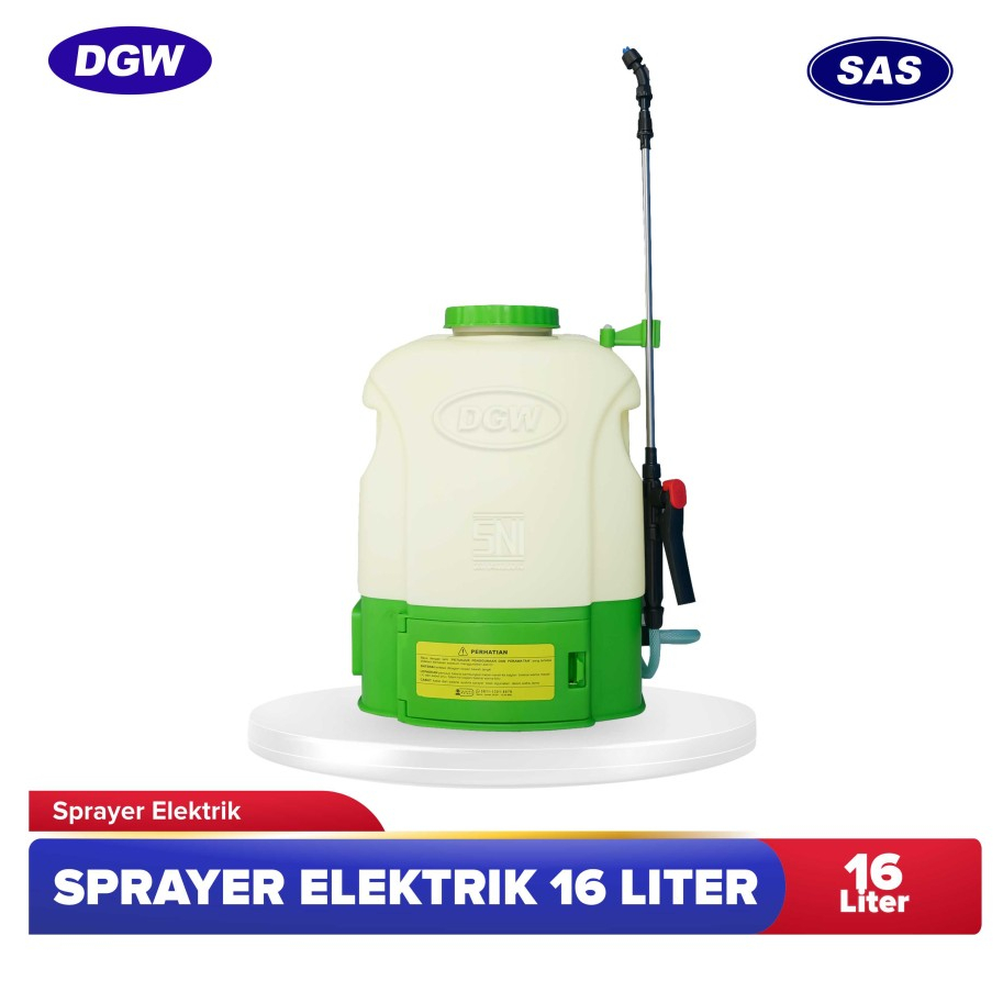 STOK TERBATAS] DGW - Elektrik Knapsack Sprayer 16 Liter