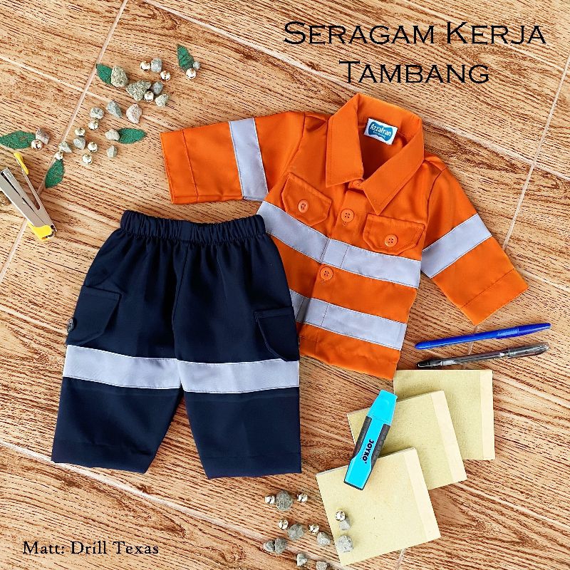 seragam kerja tambang/seragam proyek/baju tambang/baju proyek