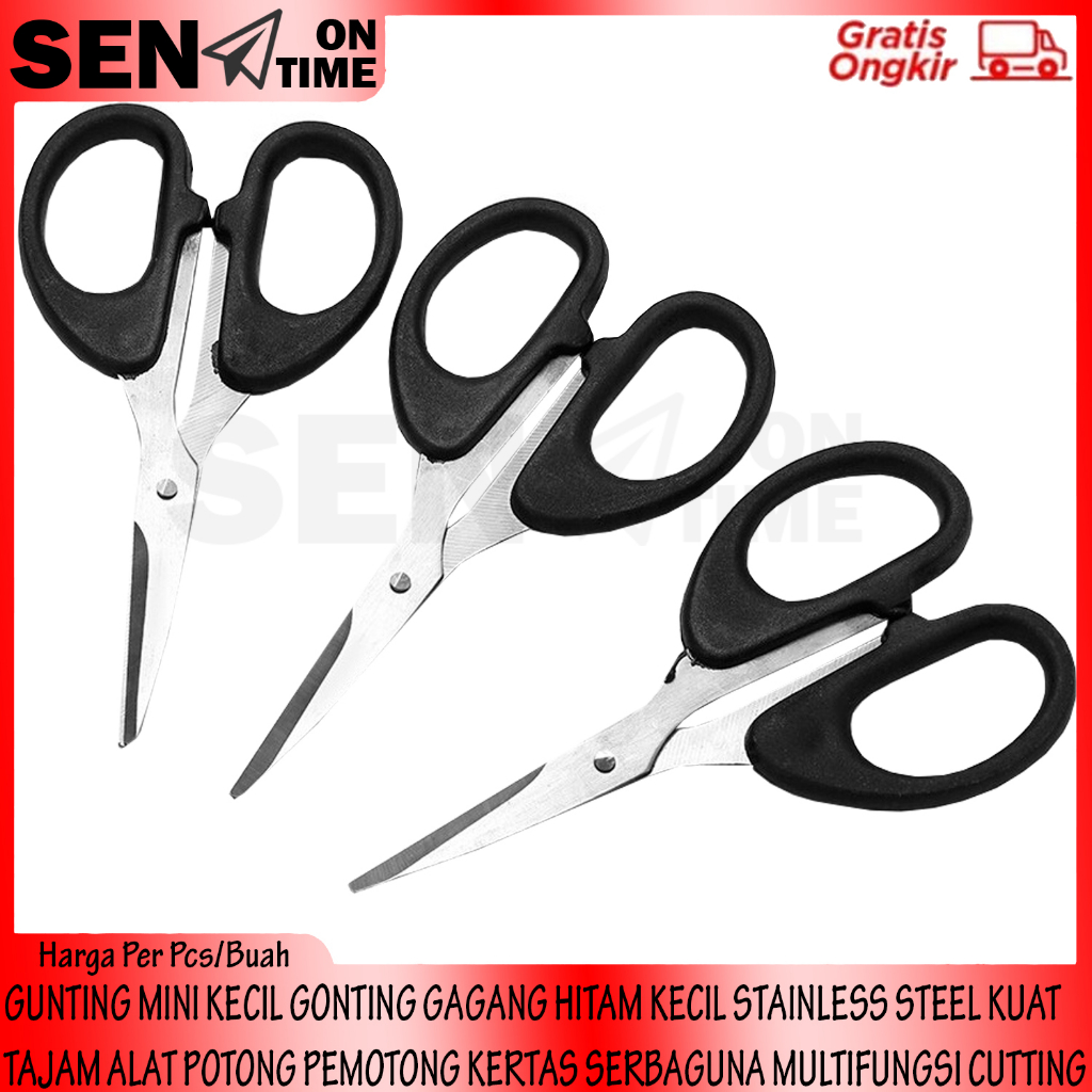 

GUNTING MINI KECIL GONTING GAGANG HITAM KECIL STAINLESS STEEL KUAT TAJAM ALAT POTONG PEMOTONG KERTAS SERBAGUNA MULTIFUNGSI CUTTING BLADE PERLENGKAPAN RUMAH KANTOR SEKOLAH STENLIS STAYNLES STAYNLIS STENLES ANTI TAHAN KARAT