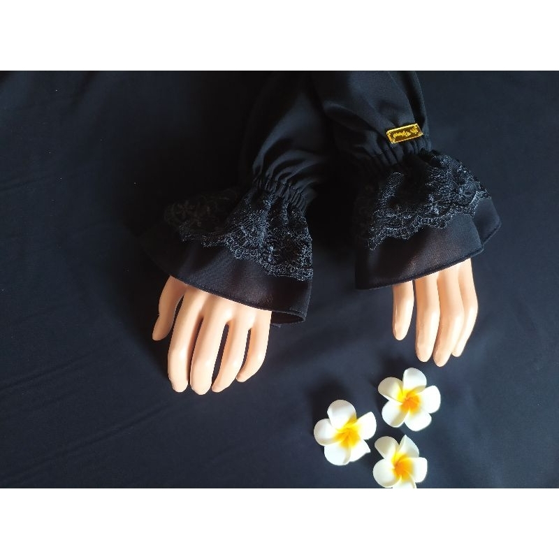 abaya hitam muslimah/ gamis hitam temboro/Abaya temboro/Abaya arab/Abaya murah/ gamis busui jetblek/