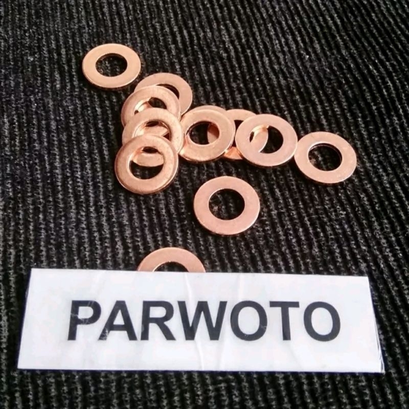 Ring Washer Tembaga Baut Sunduk Blok Kop Cylinder Head Silinder Mesin Honda Tiger GL Megapro