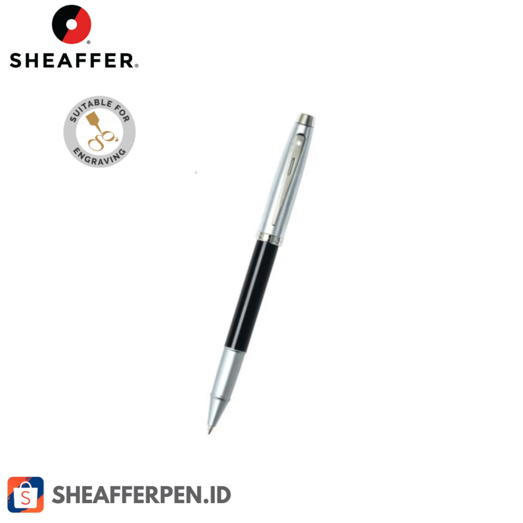 

Sheaffer® 100 Glossy Black with Chrome Rollerball Pen