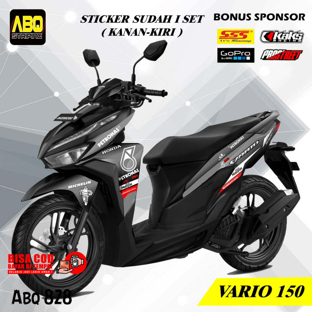 Striping Stiker Motor Vario New 125 150 2018 2019 2020 2021 2022 Anti Luntur