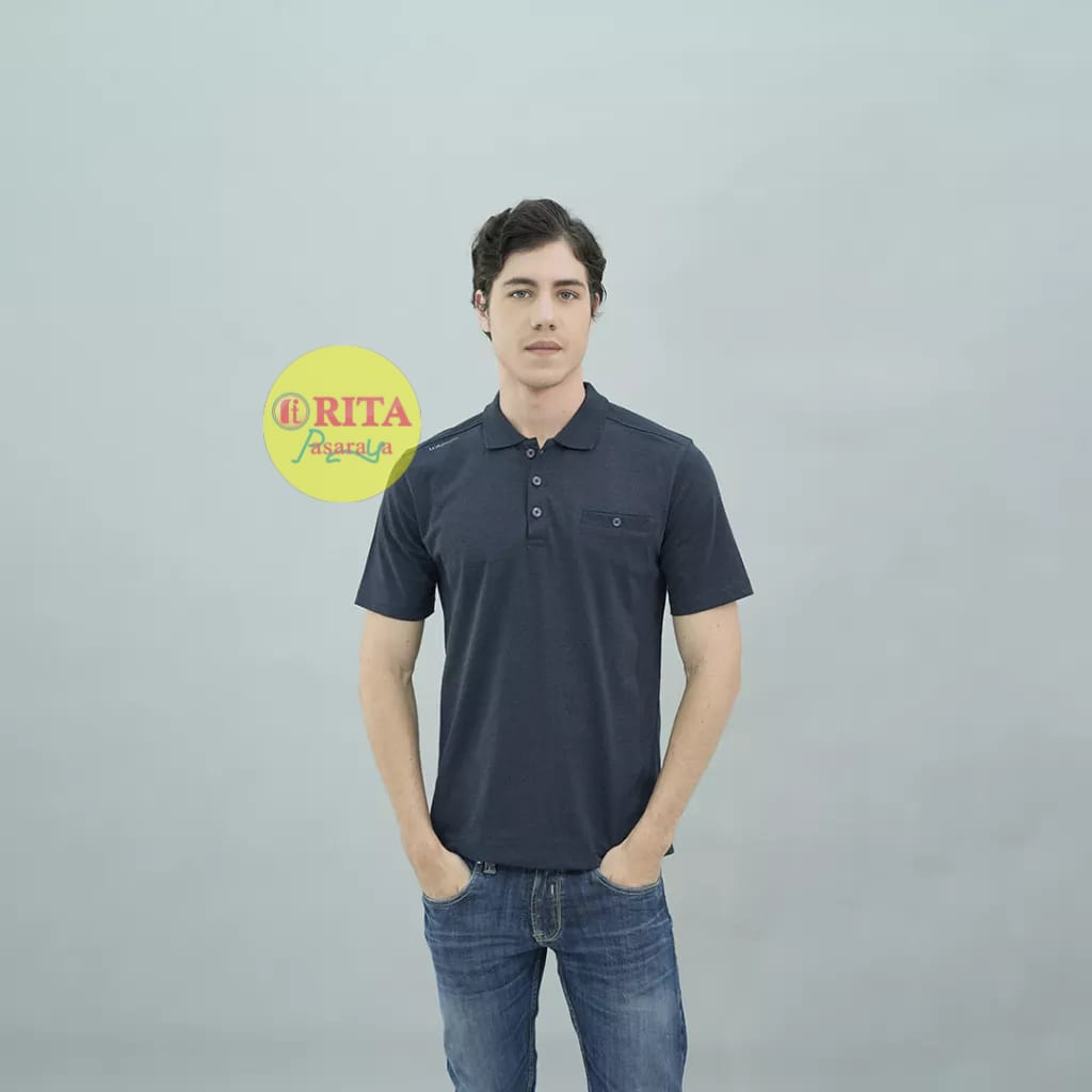 LGS  Kaos Kerah Wangky Casual Pria Lengan Pendek