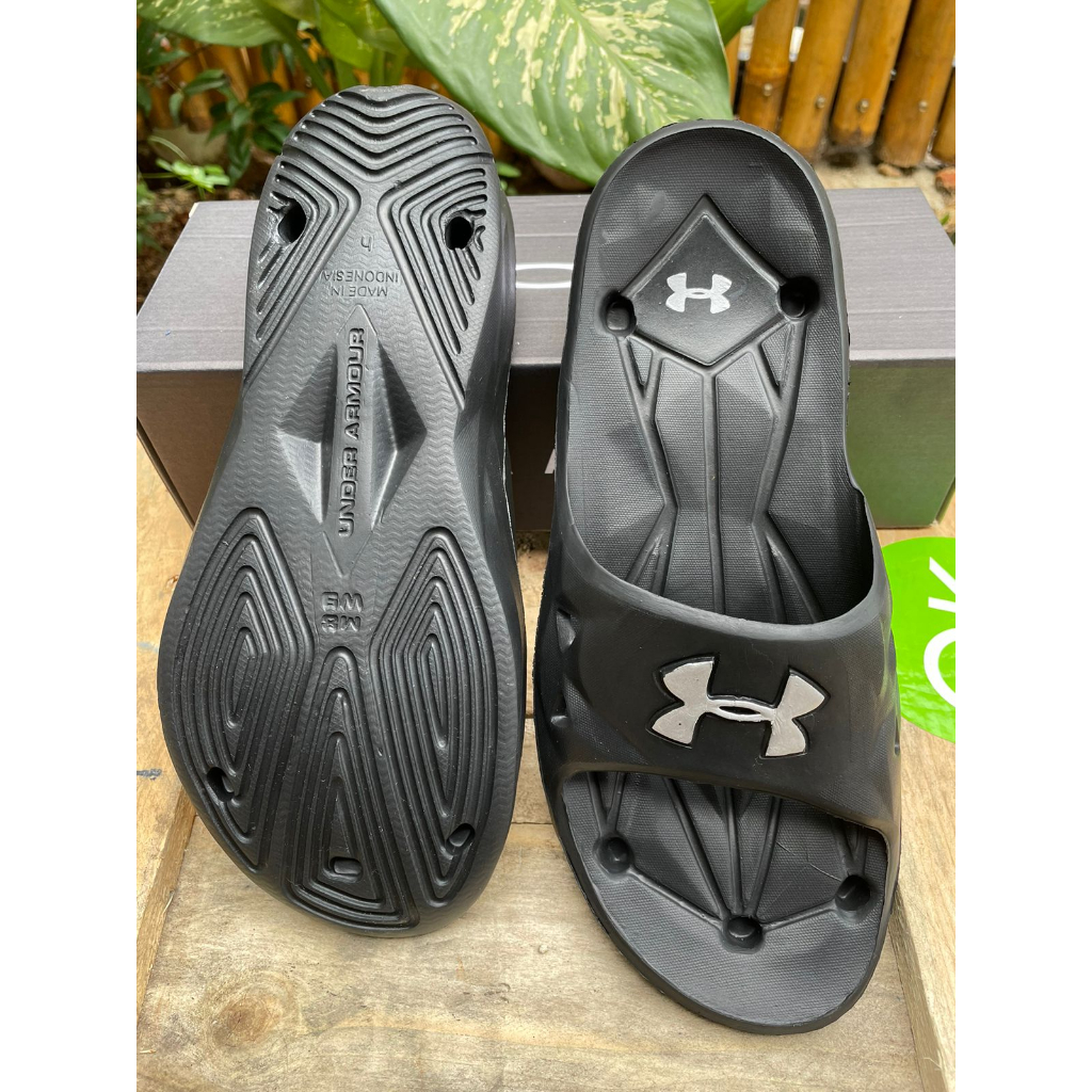 Sendal Under Armour Original Pria Sandal Slop Cowok Sandal Slide Slip On Kekinian Sandal Pria Anti A