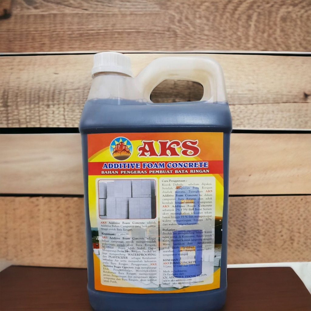 AKS ADDITIVE FOAM CONCRETE ( BAHAN PENGERAS PEMBUAT BATA RINGAN )