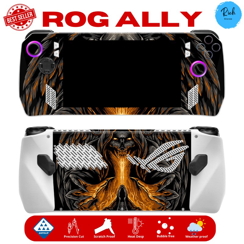 Garskin skin pelindung ROG ALLY bisa custom tengkorak