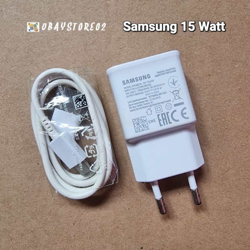 Charger Copotan Samsung A32 15 Watt Fast Charghing Second Ori 100%