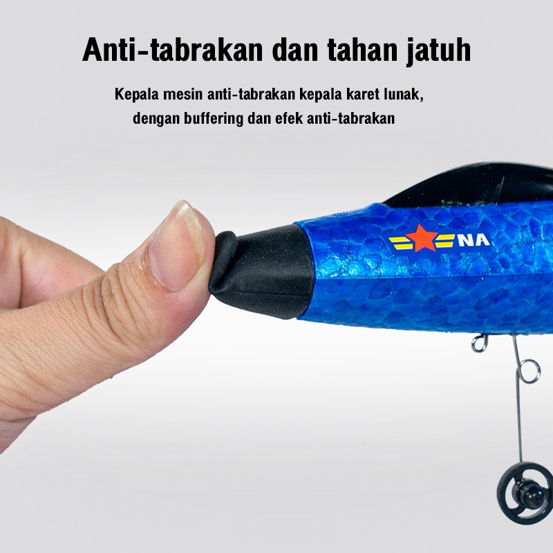 BABYCOLOR Mainan Pesawat Remote Control Terbang Lampu LED Pesawat RC Terbang RC Plane Terbang SU35