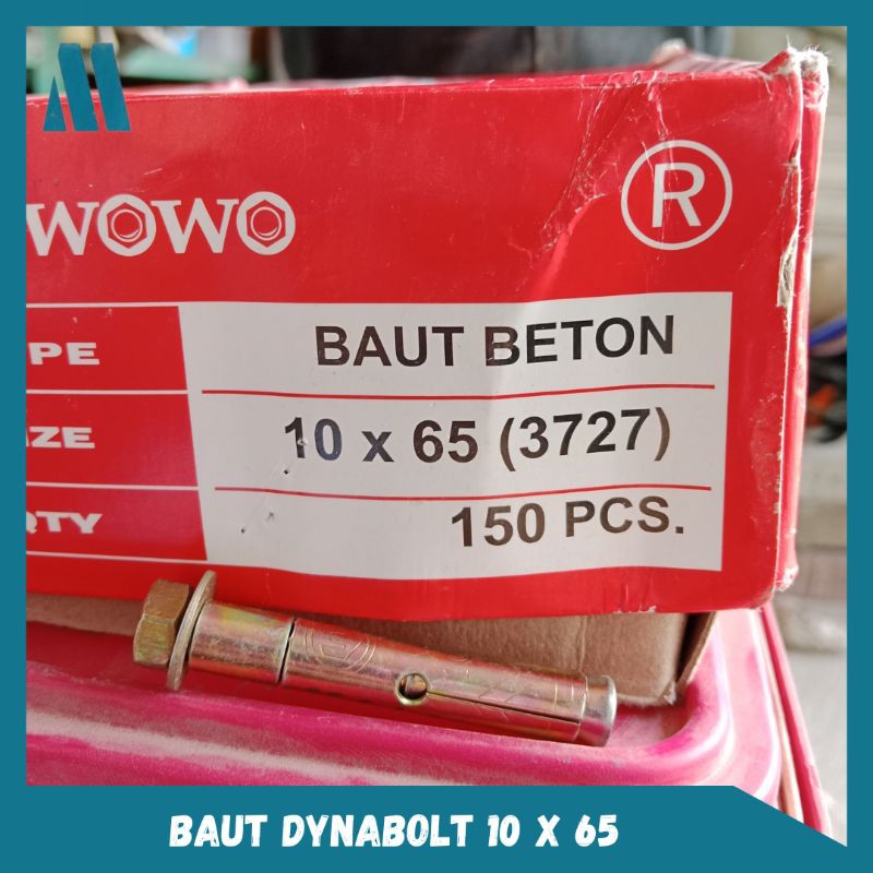 Baut Dynabolt 10 x 65