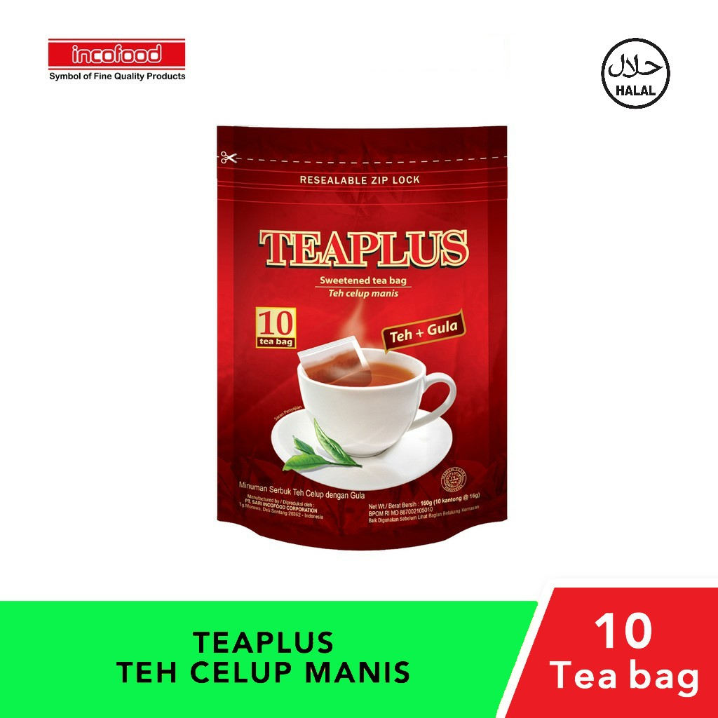 

TEAPLUS - Teh Celup Manis ( 10 kantong )