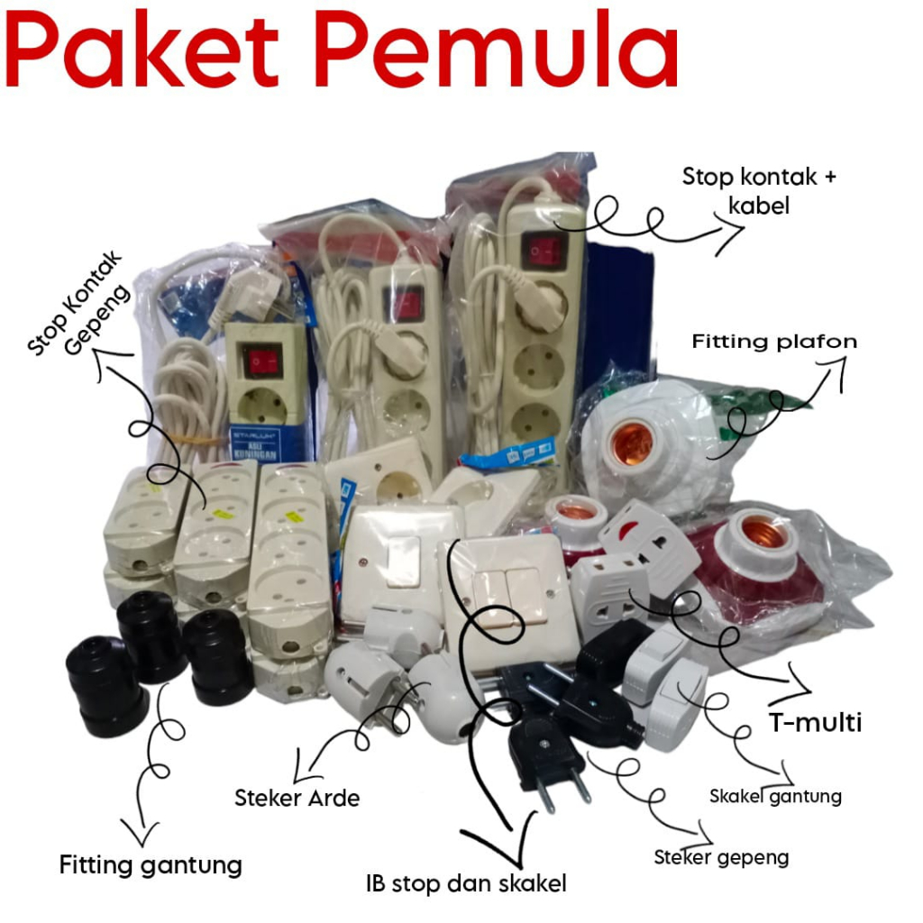 PAKET USAHA ALAT LISTRIK UNTUK PEMULA HARGA TERJANGKAU