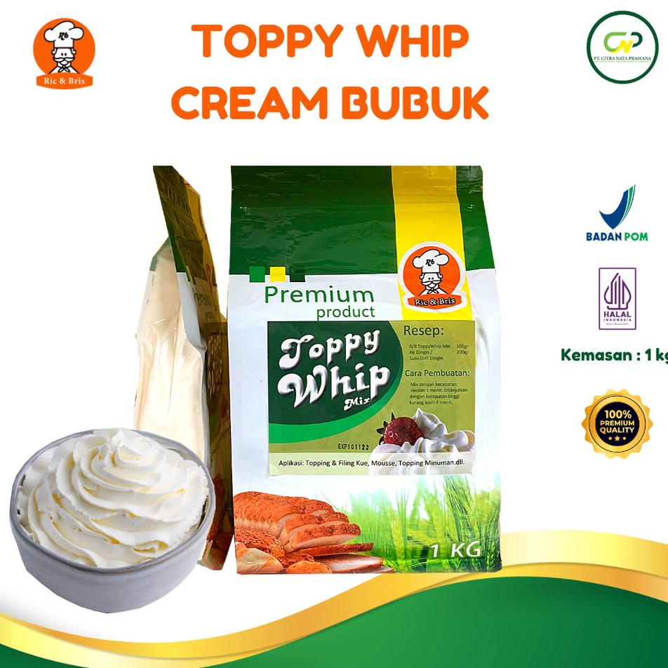 

R&B Whip Cream Instan 10 kg / High Quality Whipping Whippy Bubuk Wippy Krim / Whipped Cream / Bubuk Krim