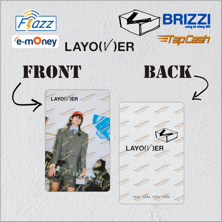 ETOLL EMONEY / FLAZZ BCA GEN2 / BRIZZI / TAPCASH NFC SALDO 0 - TAEHYUNG V LAYOVER