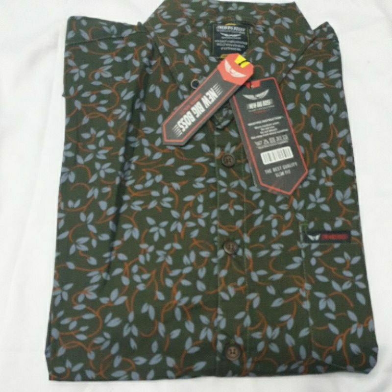 kemeja New Big Boss kemeja lengan pendek pria dan wanita