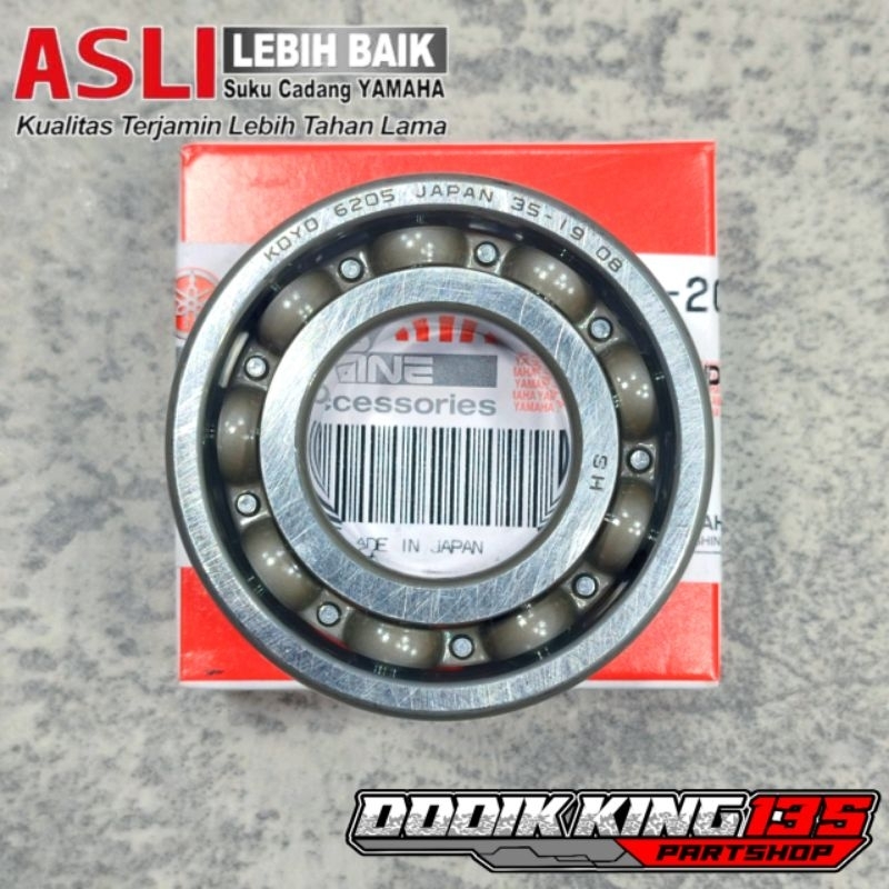 LAHER BEARING 6205 HS JAPAN (HIGH SPEED) ORIGINAL YAMAHA MADE IN JAPAN | 93306-20529