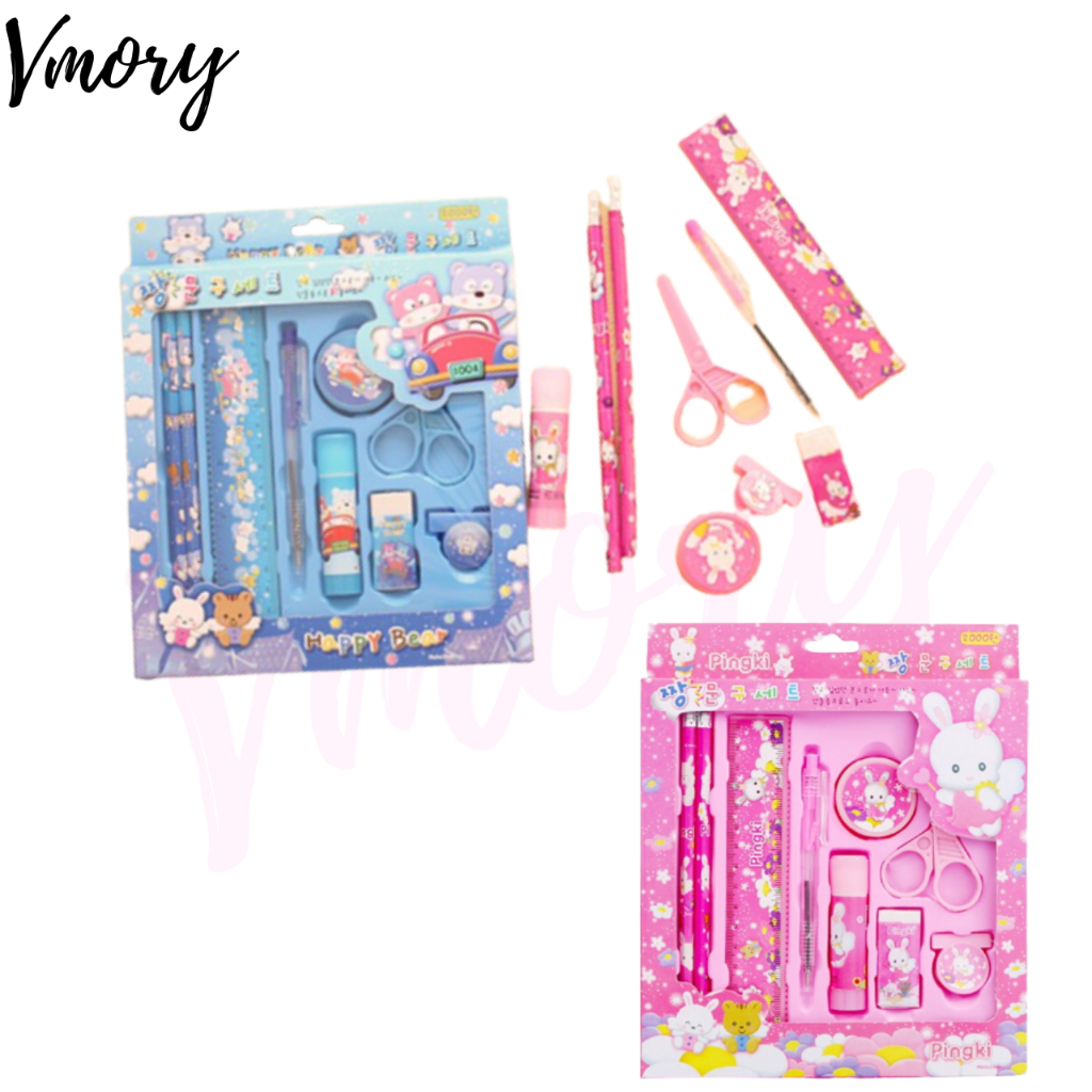 

PPTS020 Pencil Set 9 In 1 Alat Tulis Sekolah Anak Lengkap Murah