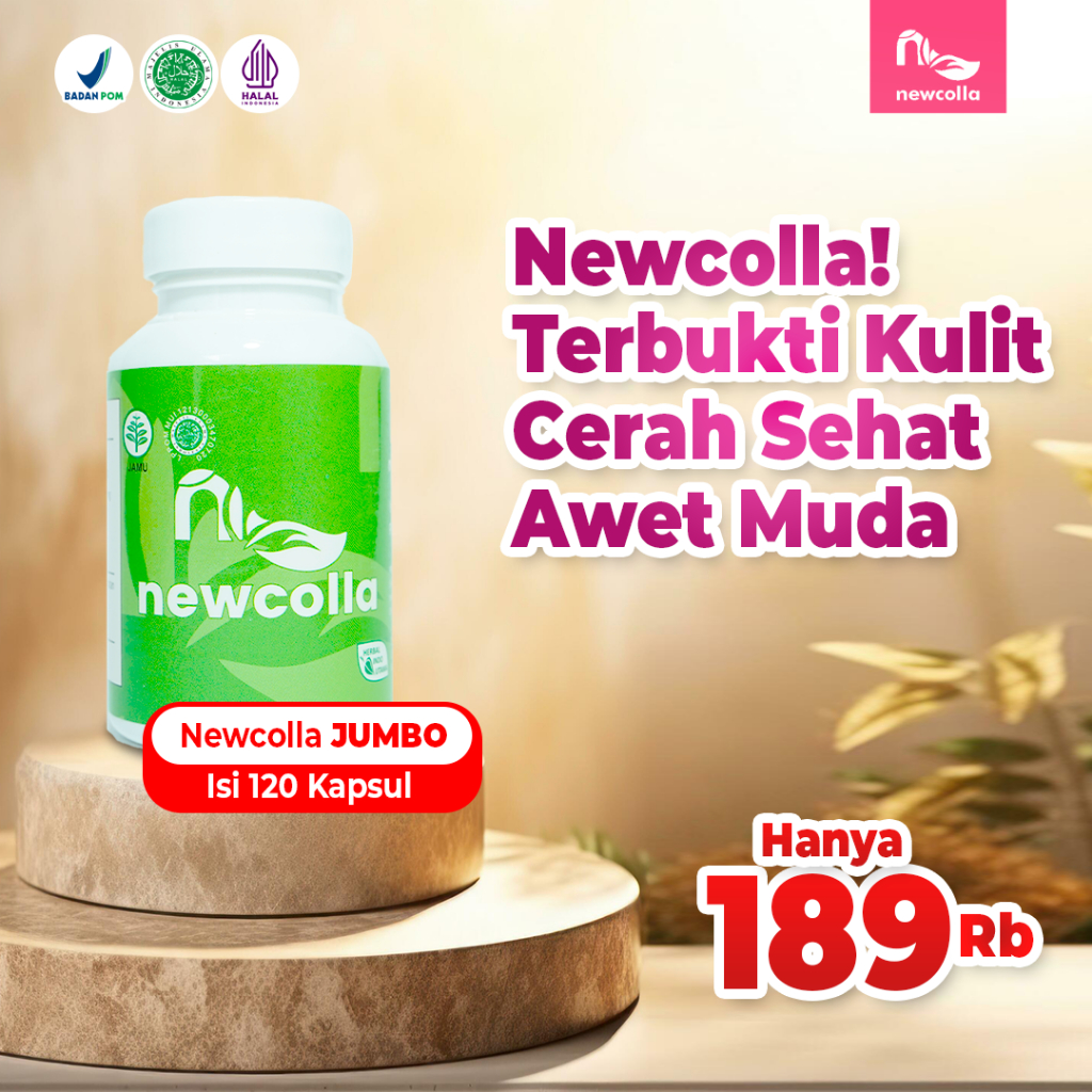Newcolla collagen original penghilang flek pencerah wajah kusam wanita glowing bpom