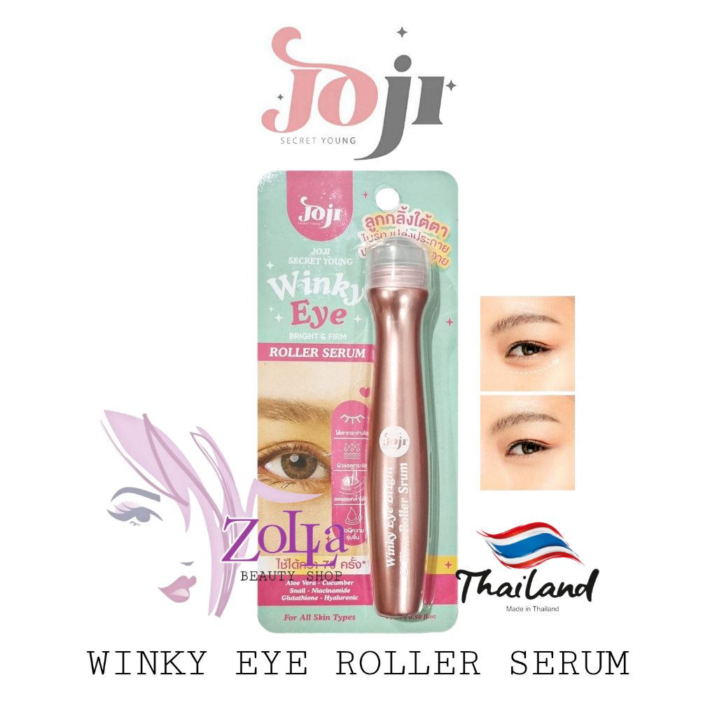 JOJI SECRET YOUNG WINKY EYE BRIGHT & FIRM ROLLER SERUM - SERUM KANTONG MATA PANDA