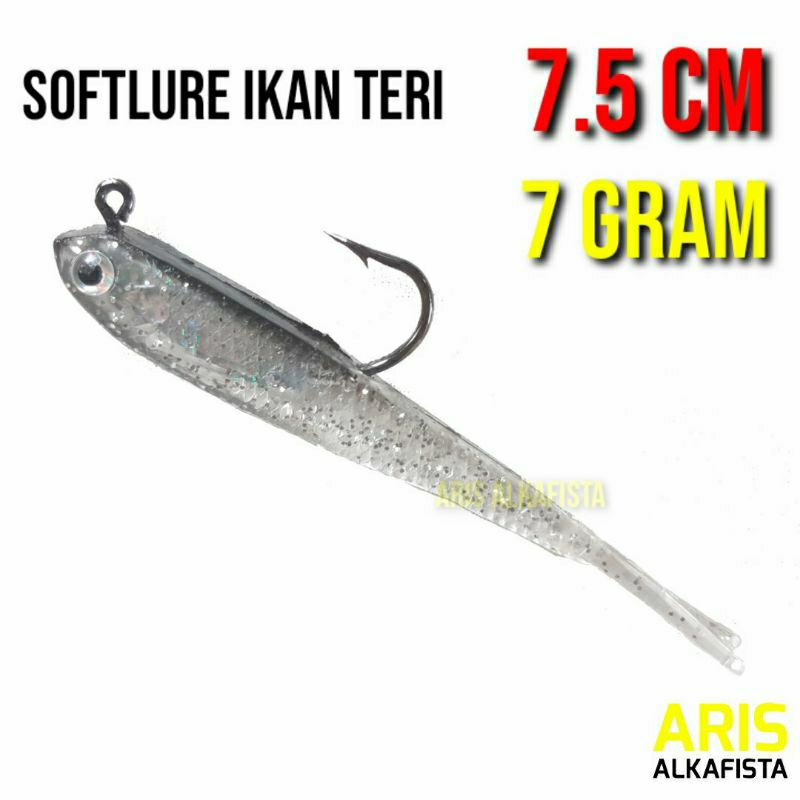 Umpan Soft Lure IKAN TERI 7gram 7.5cm