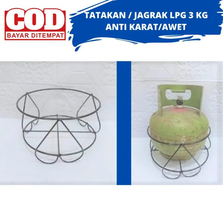 PROMO RAK LPG 3 KG / TATAKAN GAS ELPIJI 3 KG ANTI KARAT AWET