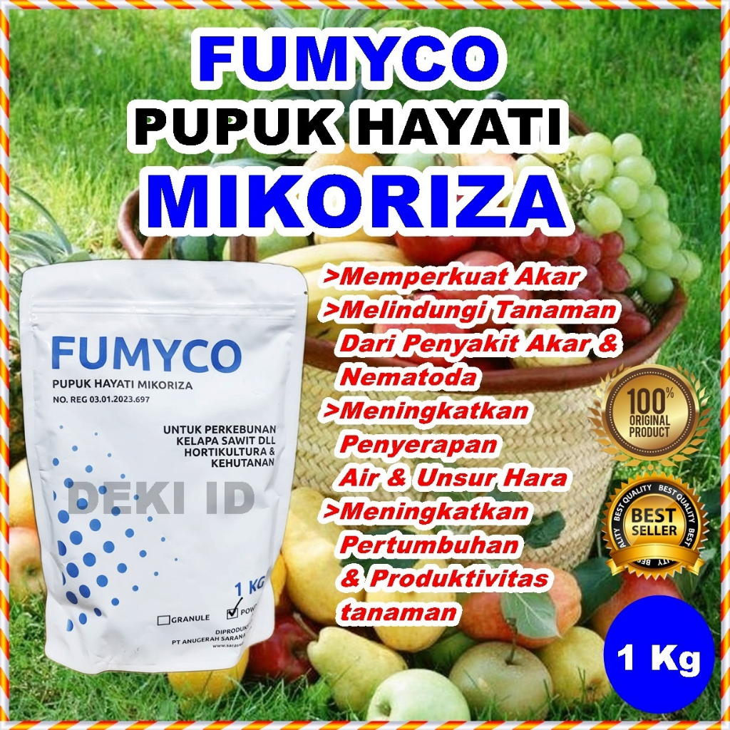 Pupuk Hayati Mikoriza Fumyco 1 Kg GranulPowder Penguat Akar Tanaman
