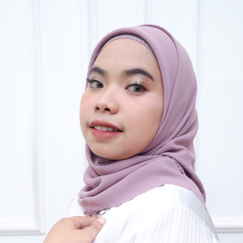 Hijab Square Crinkle Airflow Premium Laser Cut / Segi 4 Crinkle Airflow Premium / Hijab Segi 4 Crink