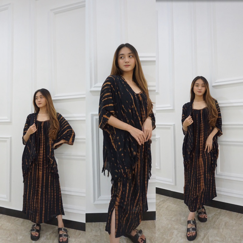 Setelan dres Lbx mix outer lilit Bali