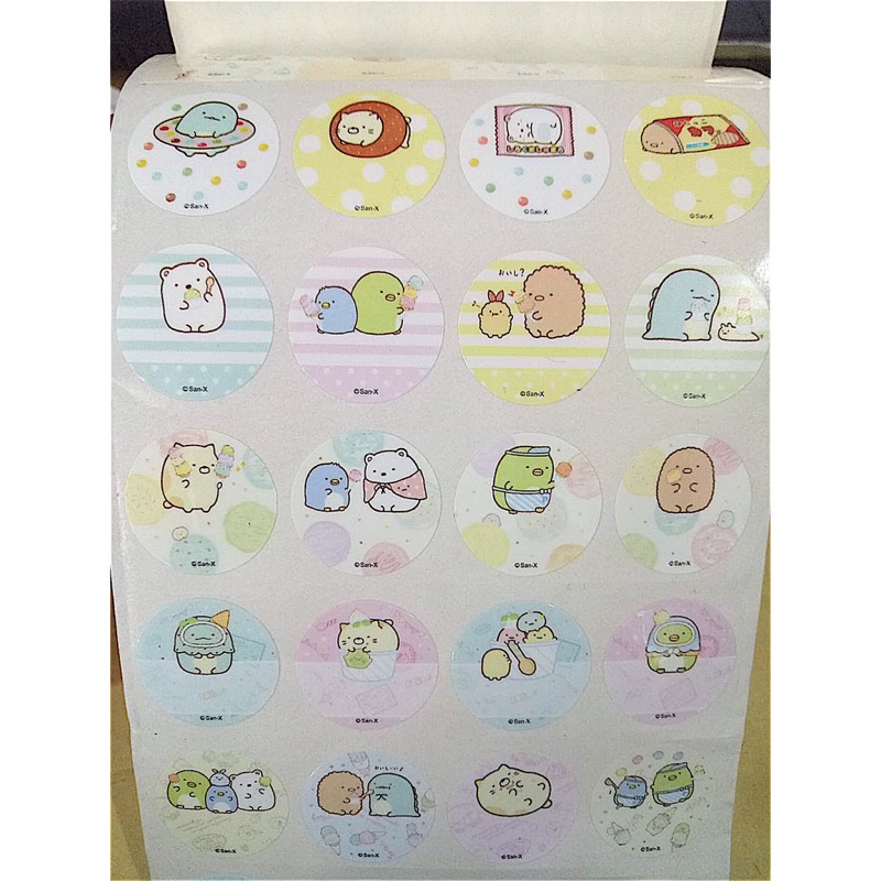 

label nama waterproof SUMIKKO GURASHI BULAT tahan air ORI