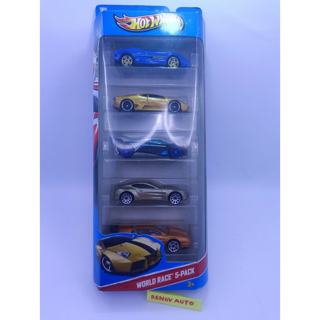 Hotwheels Giftpack World Race 5 Pack