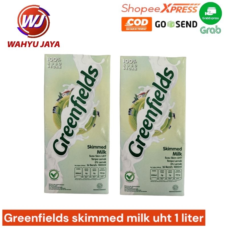 

Greenfields skimmed milk uht 1 liter