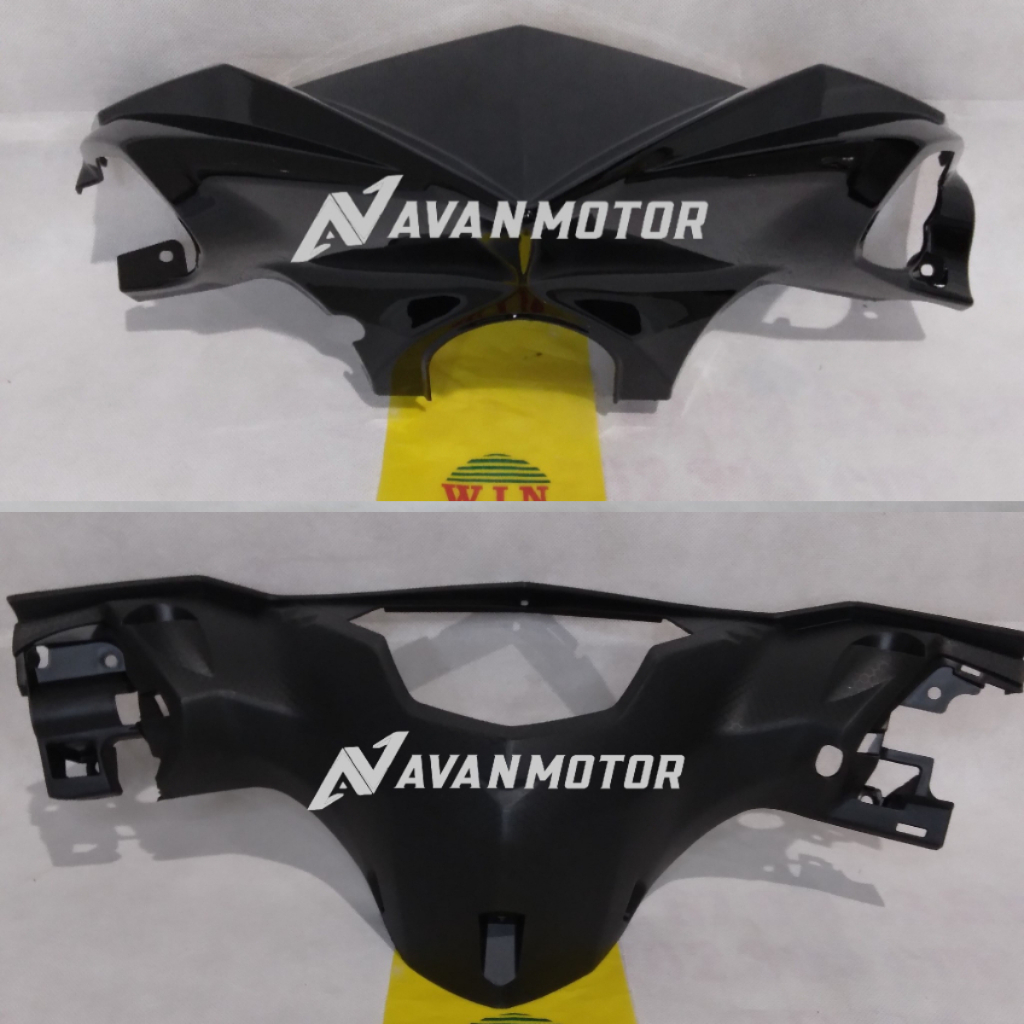BATOK DEPAN BELAKANG MIO M3 HITAM // COVER BATOK LAMPU BELAKANG MIO M3 HITAM MERK WIN
