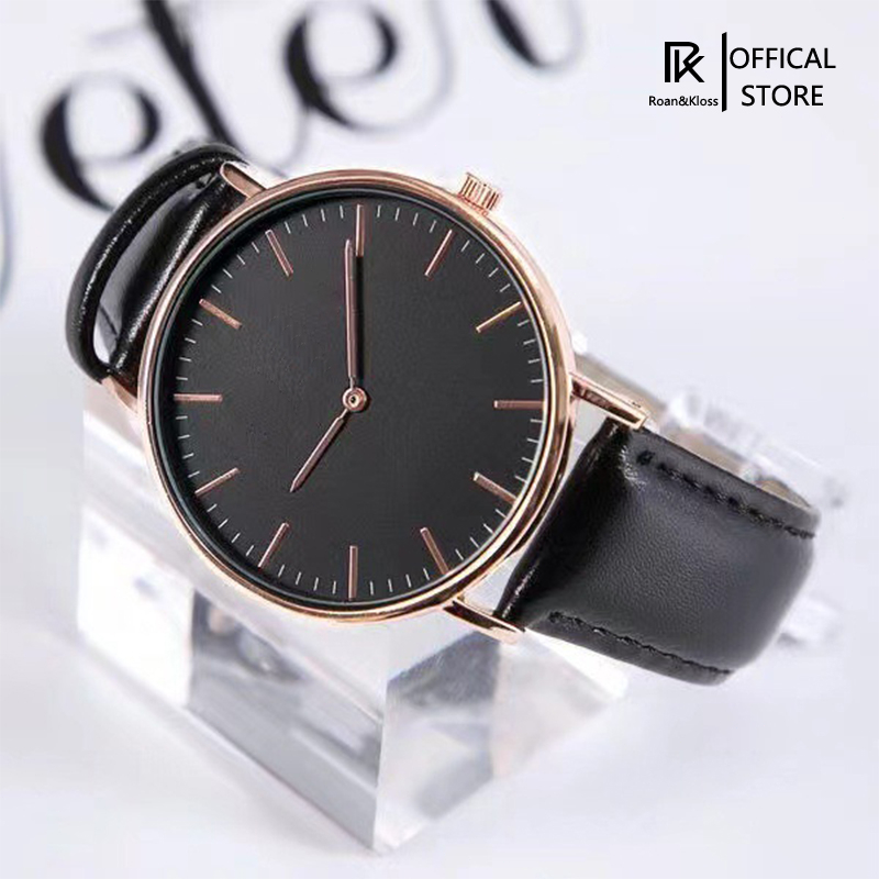 【✔Penjualan Terbaik】100%Ori Jam Tangan Pria Jam Tangan Wanita  Jam Tangan Kulit Premiun Diameter  +Free Box Baterai |Jam tangan Fashion Pria/Jam Tangan Pasangan-2