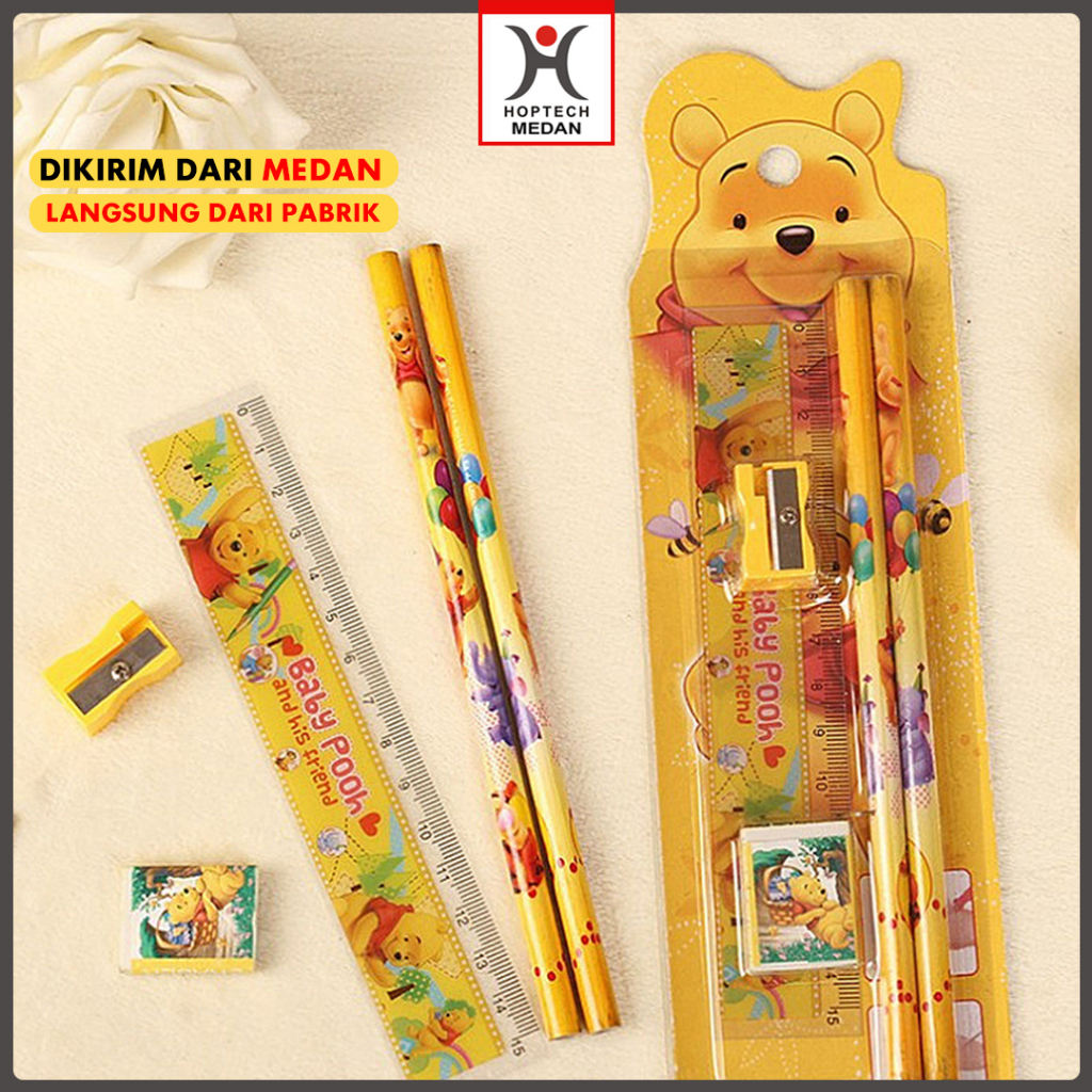 

AIMILO Set Alat Tulis Cocok Untuk Tempat Pensil Buku Tulis Kartun Pengserut Penghapus Penggaris Stationery Anak Laki laki Perempuan Perlengkapan Sekolah