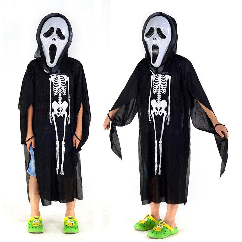 Kostum Tengkorak Anak Dewasa Baju Tengkorak Ghost Costume Horror Clothes Skull Ghost Costume Masquerade Skeleton Costume Suit