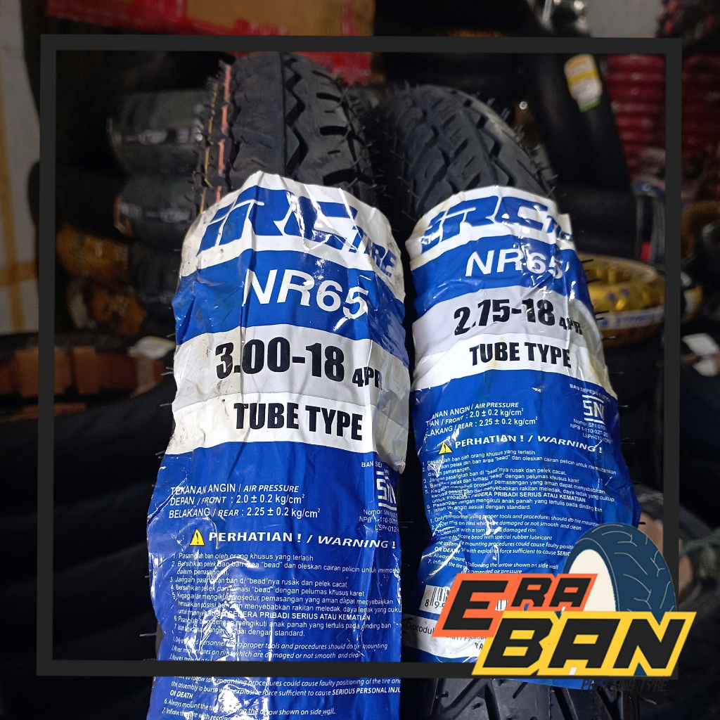 PAKET BAN IRC NR 65 275 DAN 300 RING 18 TUBETYPE