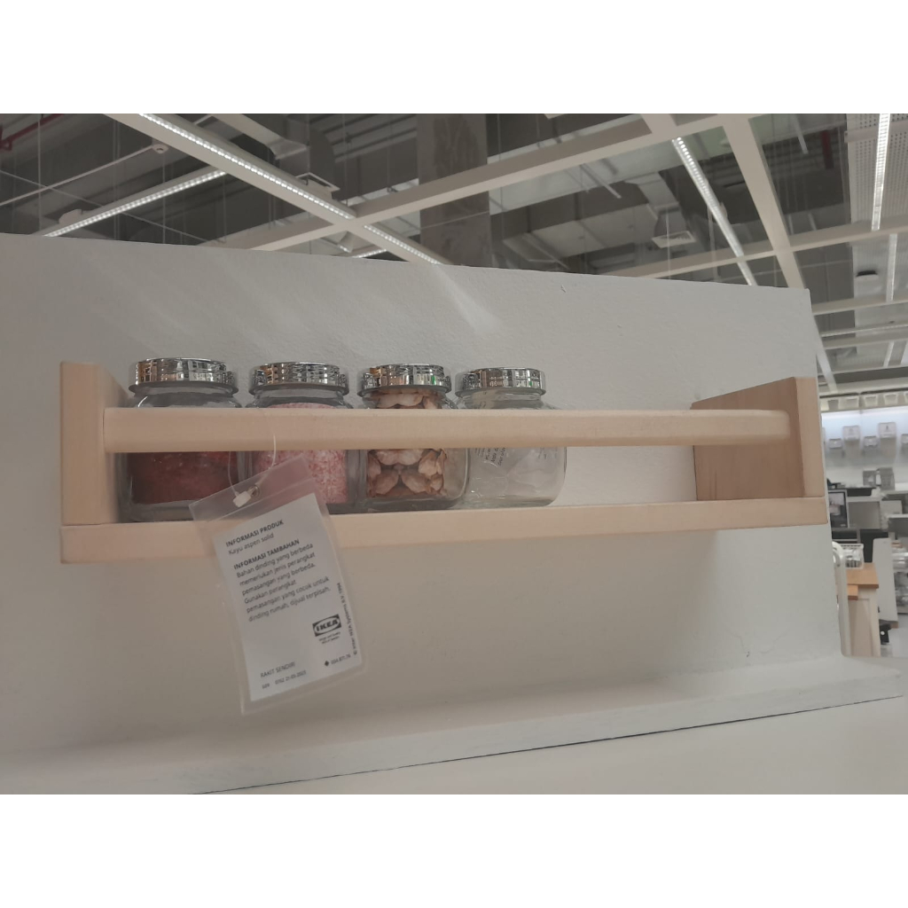 BEKVAM RAK BUMBU IKEA RAK AMBALAN AMBALAN KAYU RAK KAYU RAK BUMBU ESTETIK