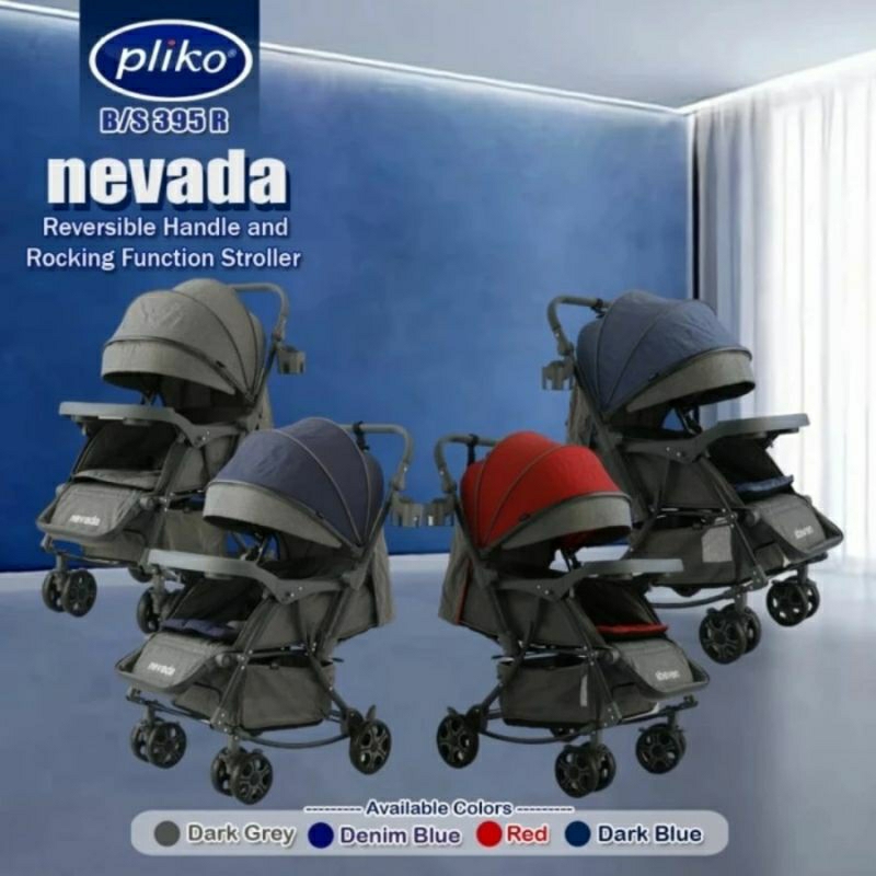 Stroller Nevada Pliko 395 / Stroller Pliko / Kereta Dorong Bayi / Stroller Bayi / Stroller 2 Arah