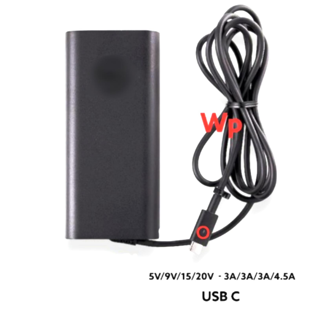 Adaptor Charger 20V - 4.5A 5V/9V/15V/20V 3A/3A/3A/4.5A 90W USB C