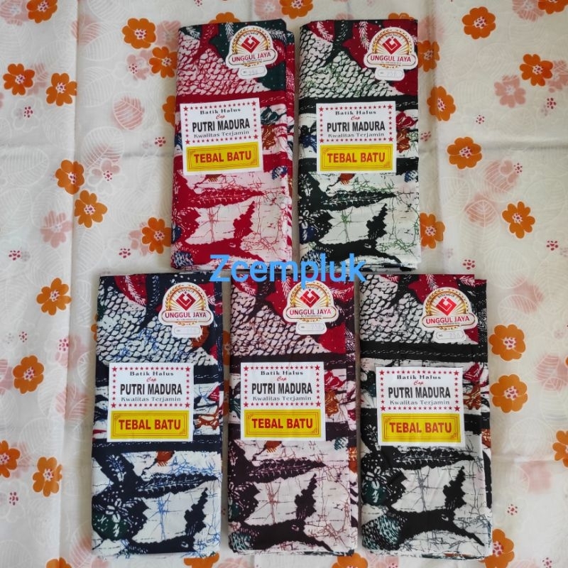 Sarung Wanita Dewasa Putri Madura Batik Halus Unggul Jaya Tebal Batu Sarung Santriwati