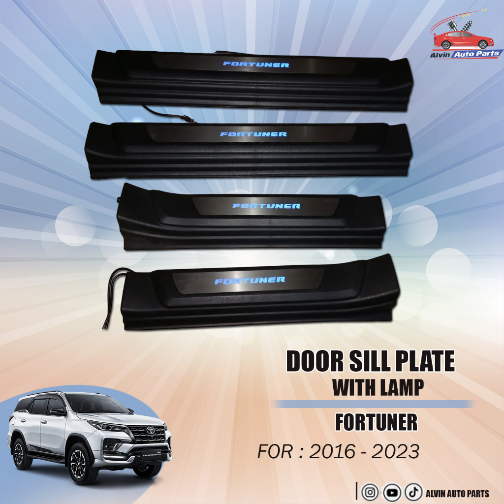 DOOR SILL PLATE FORTUNER 2016 - 2023 / SILL PLATE FORTUNER VRZ / SCUFF PLATE FORTUNER VRZ 2016 - 202