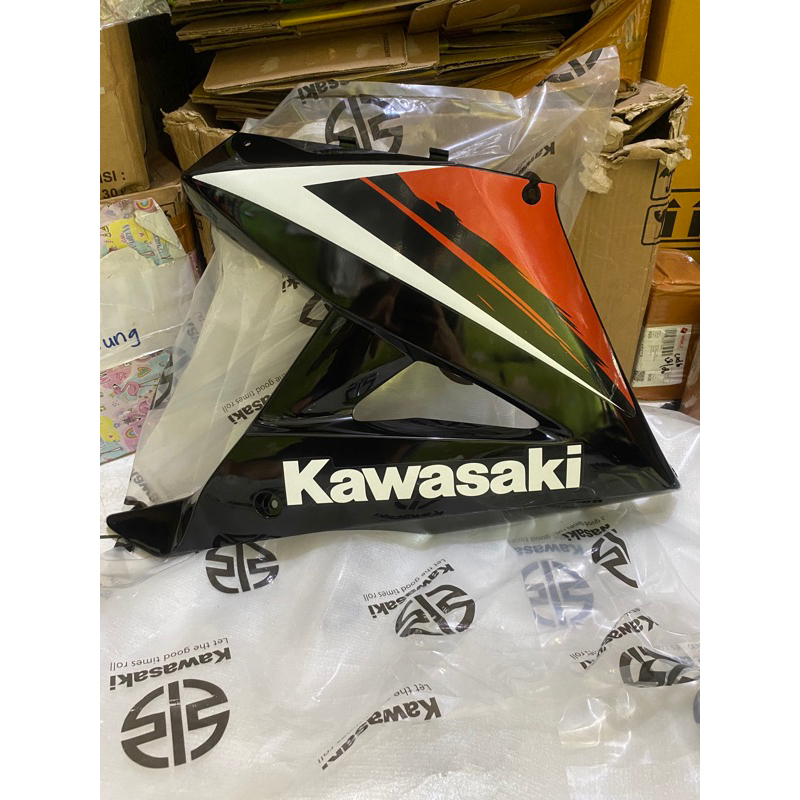 Kanan fairing sayap bawah ninja rr new Oren SE 2014 2015