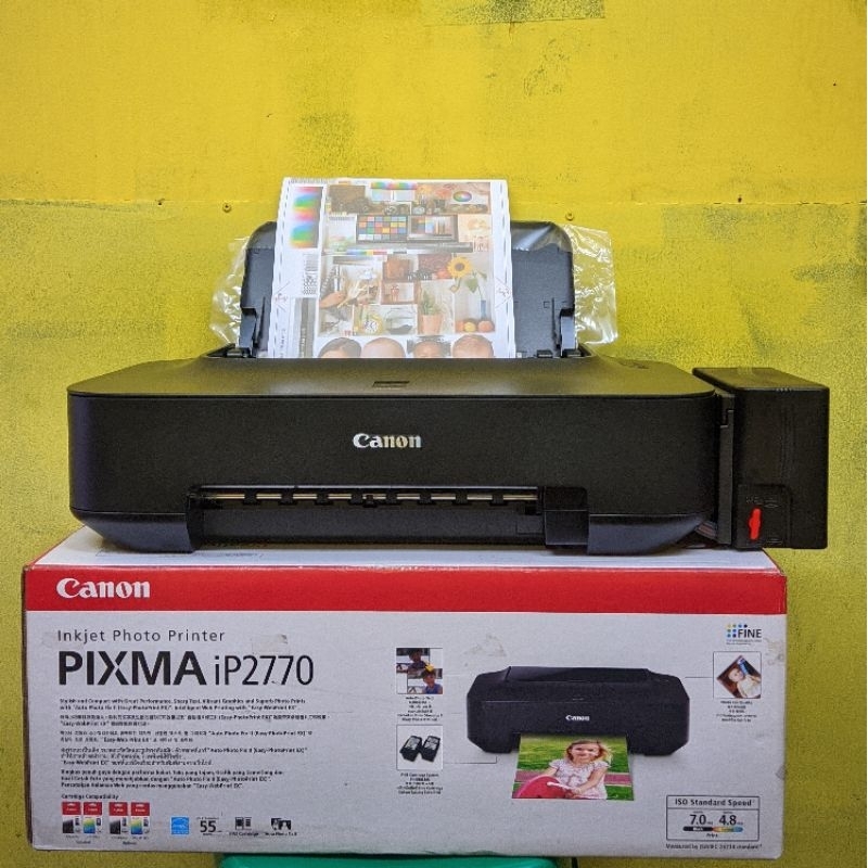 Printer Canon ip 2270 infus box hitam inktank baru only print