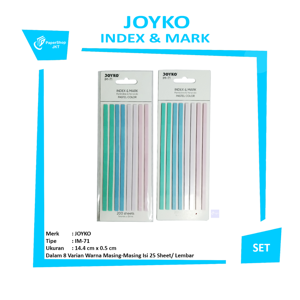 

JOYKO - Index & Memo IM-71 (Pastel) - Set