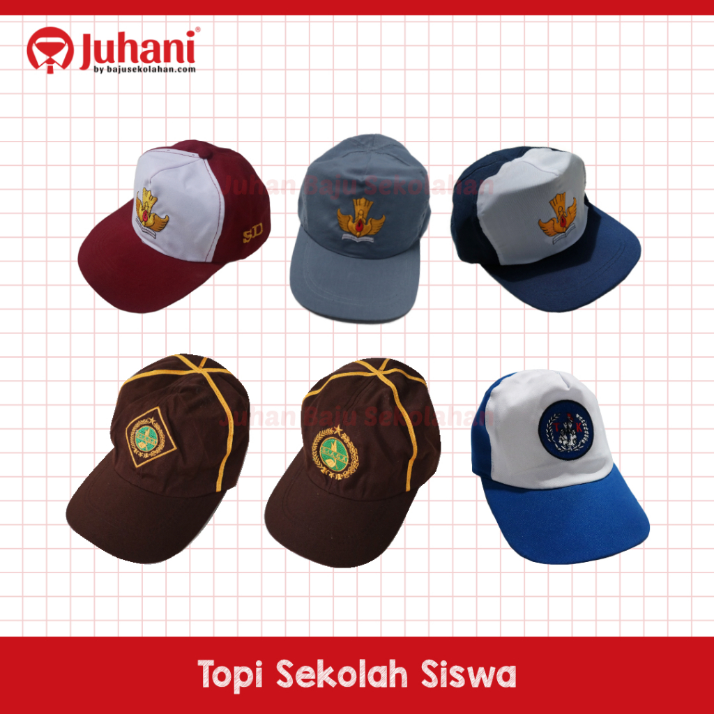 Topi Pramuka Topi Pramuka Siaga Putra - Putri Topi SD Topi Pramuka Pembina Topi Boni Pramuka Topi SD