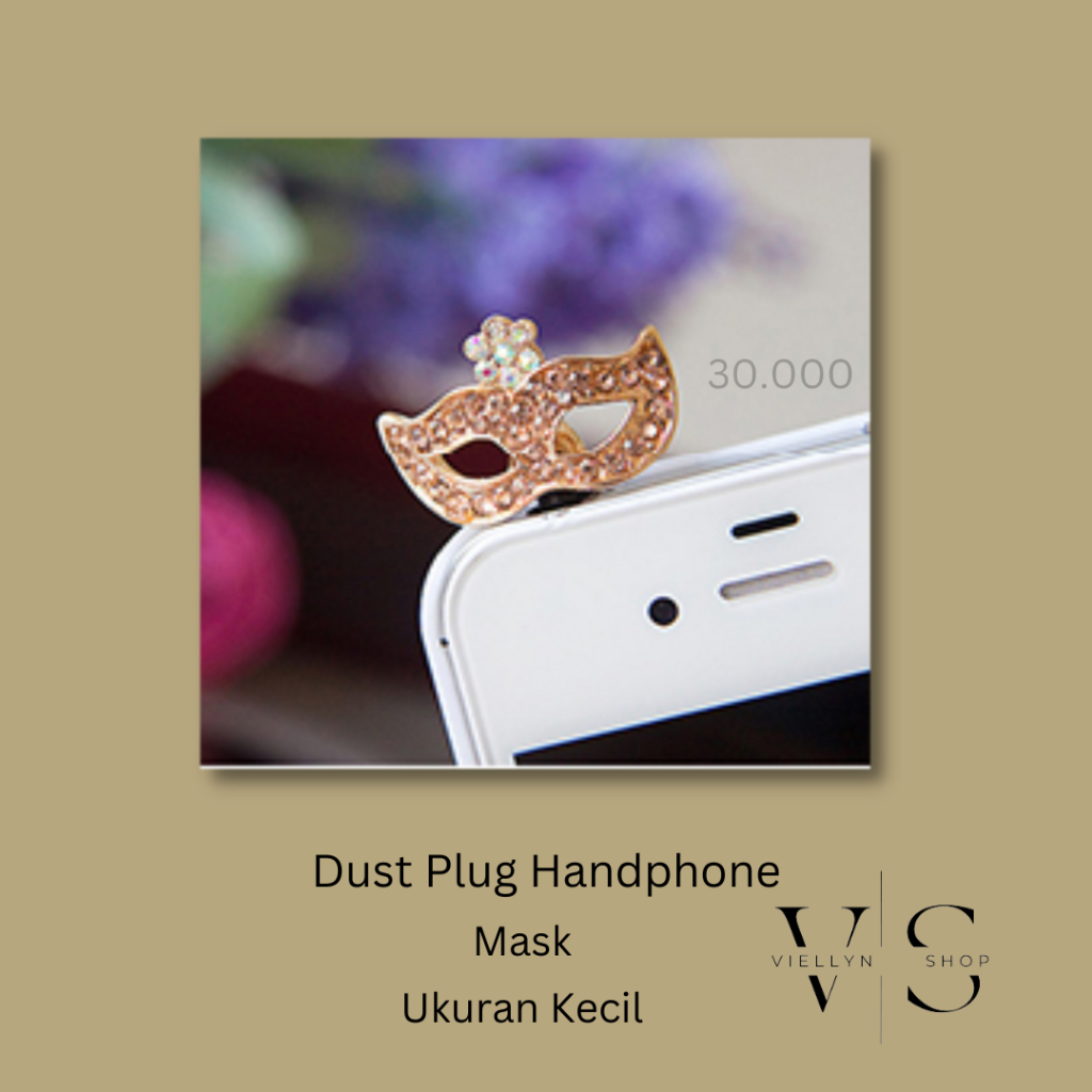 Tutup Lubang Earphone Handphone Dust Plug Import