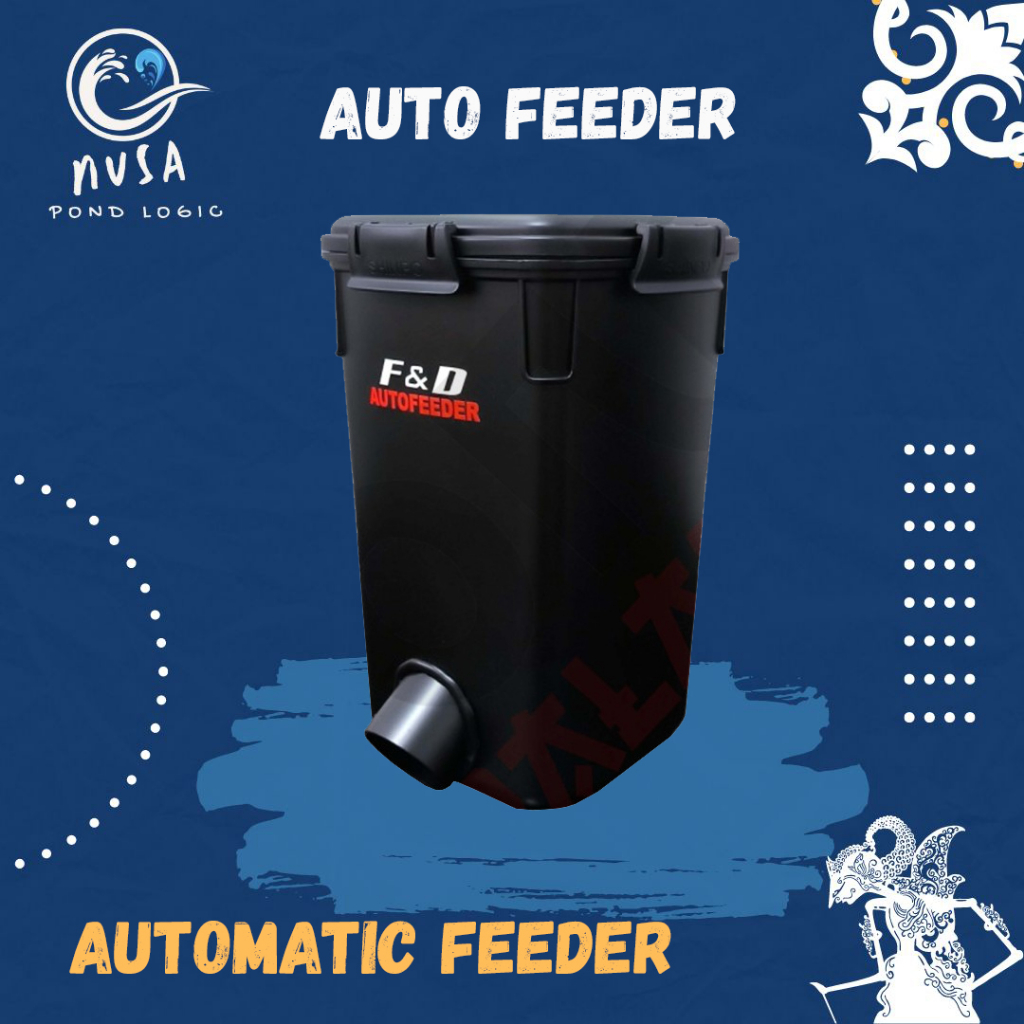 Feeder Koi Automatic 1Kg Pond Auto Feeder Pemberi Makan Ikan Otomatis