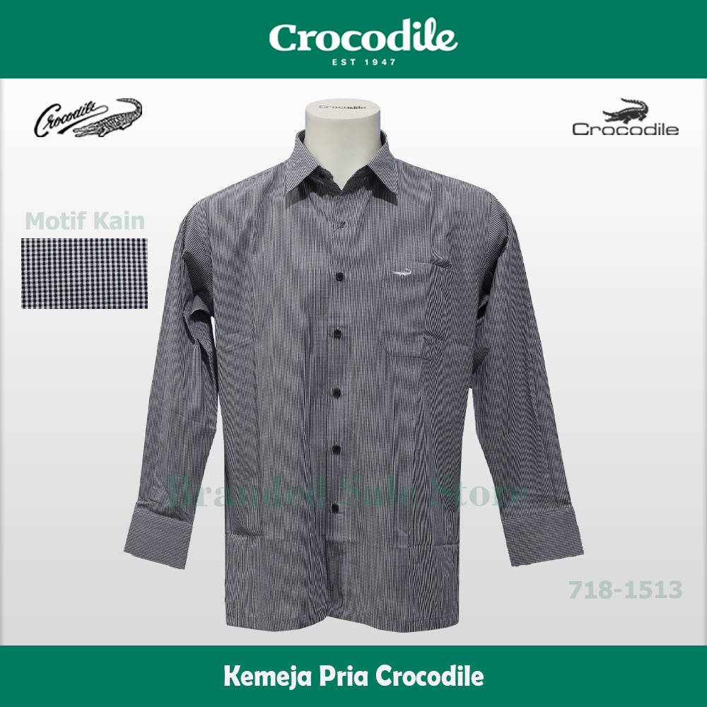 Kemeja Pria Lengan Panjang / Baju Lengan Panjang Crocodile 718-1513